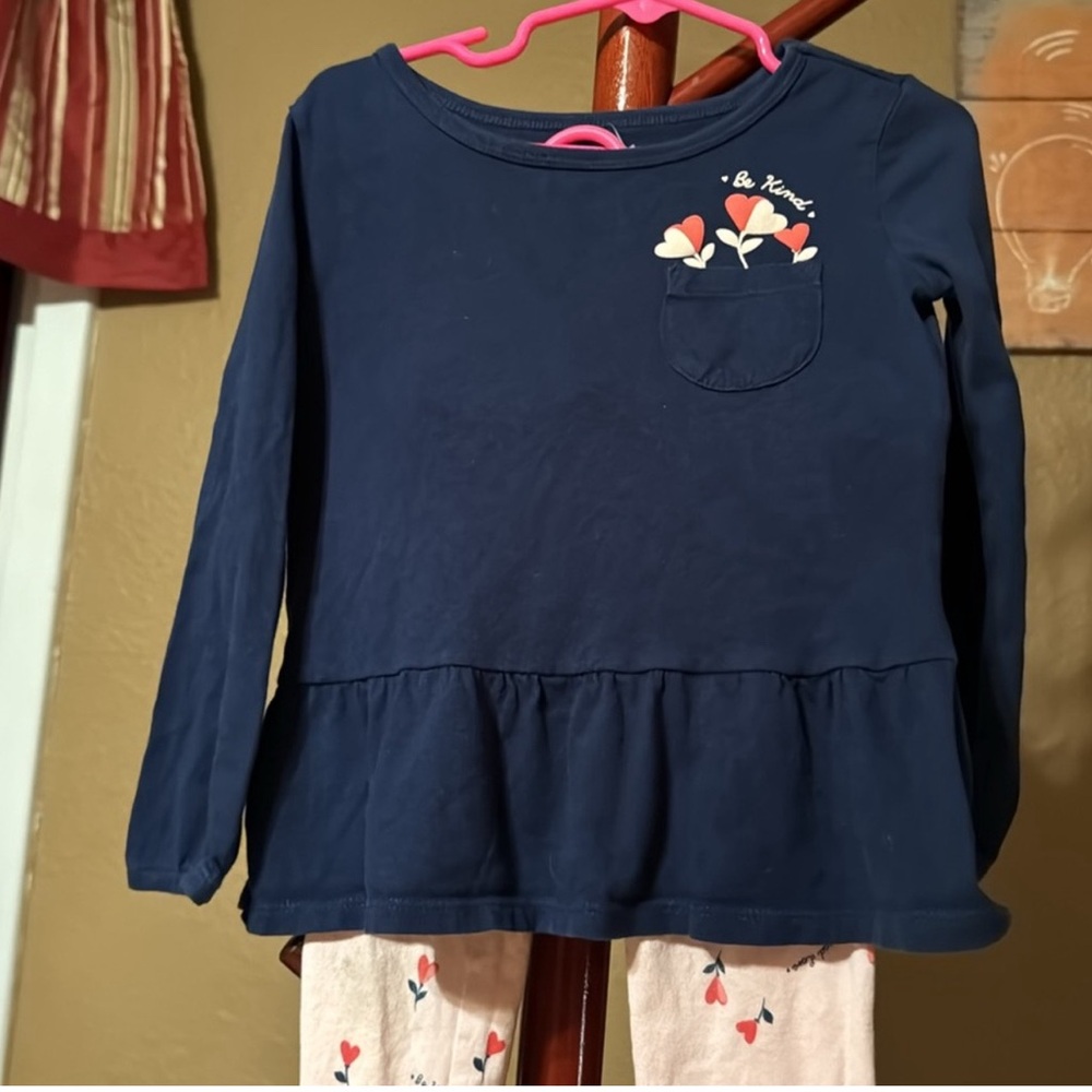 Carter’s  Long Sleeve Top with Heart Design set